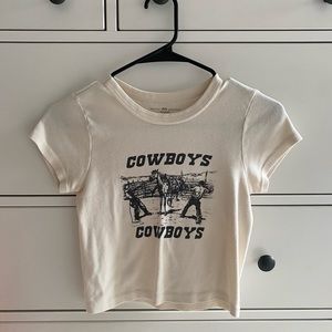 Brandy Melville Cowboys Cropped Top